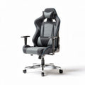 Fotel gamingowy ergonomiczny szary z siatką 70 x 70 x 120cm